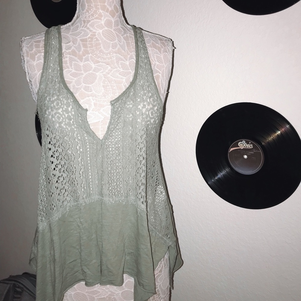 Green tank top